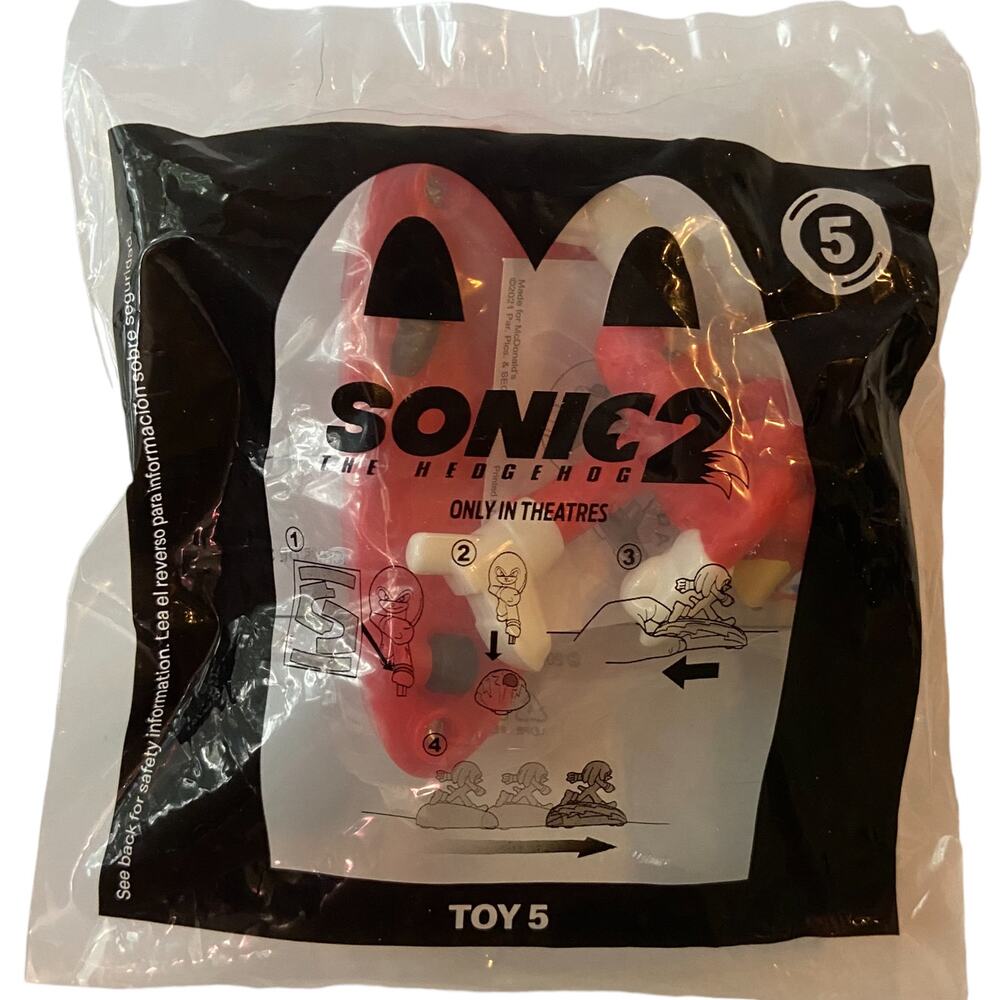 Sonic 2 McDonalds Happy Meal Toy 2022 Hedgehog 5 Fast Food Movie Premium